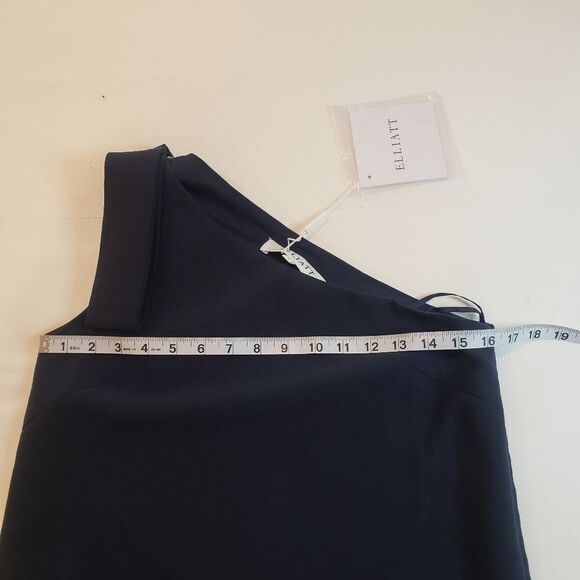 ELLIATT One Shoulder Mini Navy Blue Dress Size S - Picture 13 of 13